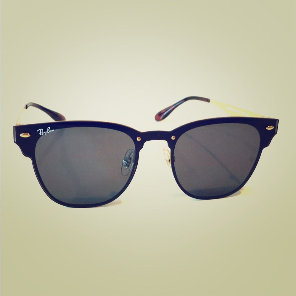 Ray Ban RB3576N 043/71 Black Gold Green Sunglasses